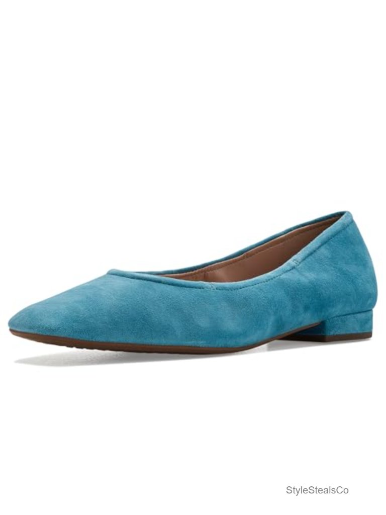 Cole Haan Women's Go-To Valinda Ballet Flats Leather Slip-On Comfort Shoes